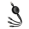 BASEUS KABEL 3W1 DO LIGHTNING 66W 2A MICRO USB USB-C 1.1M SZYBKIE ŁADOWANIE