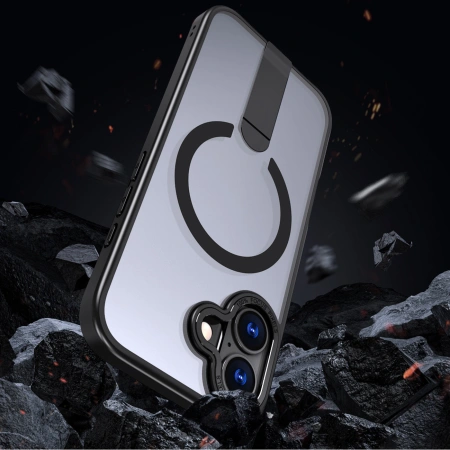 HURTEL ETUI HYBRID ARMOR X DO IPHONE 17 Z PODSTAWKĄ KOMPATYBILNE Z MAGSAFE