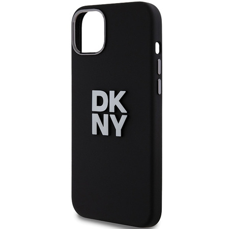 DKNY ETUI HARDCASE LIQUID SILICONE DO IPHONE 15 PLUS 14 PLUS METAL LOGO