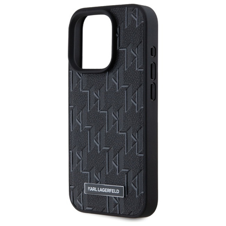 KARL LAGERFELD CASE DO IPHONE 15 PRO 6,1 HARDCASE LEATHER MONOGRAM