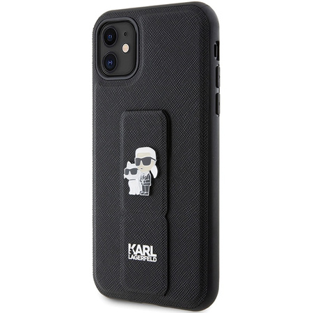 KARL LAGERFELD ETUI DO IPHONE XR 6.1 SAFFIANO KARL CHOUPETTE GRIPSTAND PINS