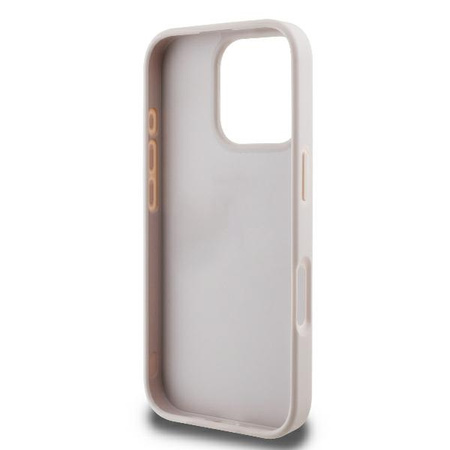 GUESS ETUI CASE HARDCASE DO IPHONE 16 PRO MAX 6.9 SKÓRZANE Z BROKATEM
