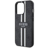 Etui Guess GUHMP13XP4RPSK na iPhone 13 Pro Max - czarne 4G Printed Stripes MagSafe