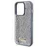 Etui Guess Sequin Script Metal na iPhone 14 Pro - srebrne