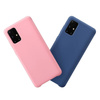 Silicone Case elastyczne silikonowe etui pokrowiec Samsung Galaxy A72 4G różowy