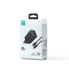 Joyroom szybka ładowarka GaN 65W USB, 2x USB C czarna + kabel USB C - USB C 100W 1.2m (TCG01)