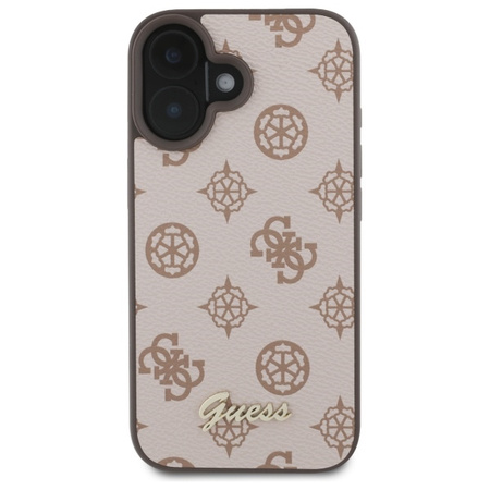 GUESS ETUI HARDCASE PEONY SCRIPT DO MAGSAFE DO IPHONE 16 6.1 Z LOGO