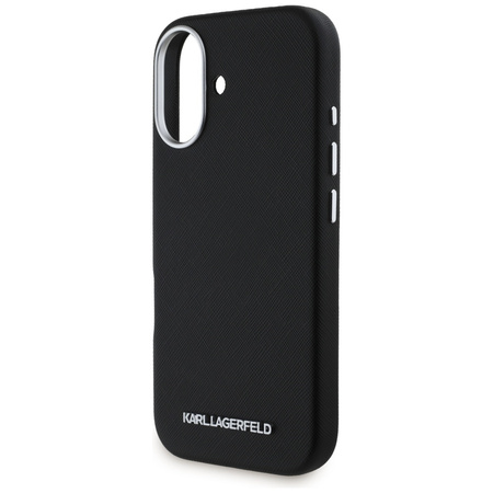 KARL LAGERFELD ETUI DO IPHONE 16 SAFFIANO FULL WRAPPED Z LOGO DO MAGSAFE