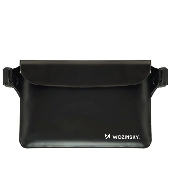 Saszetka Wozinsky WWS-01 wodoodporna nerka PVC - czarna