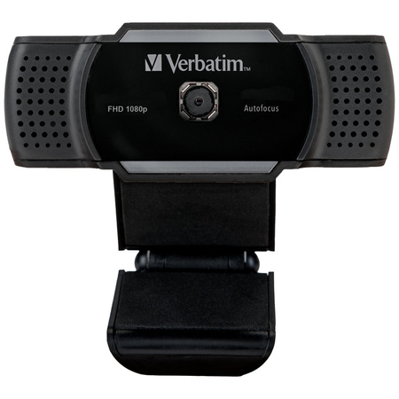 Verbatim Kamera internetowa z mikrofonemFull HD 1080p AWC-01 czarny/black 49578