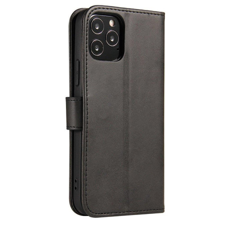 Magnet Case elegancki futerał etui pokrowiec z klapką i funkcją podstawki Google Pixel 6a czarny