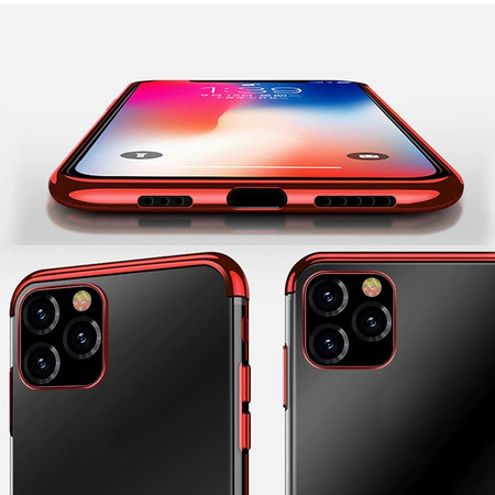 Clear Color case żelowy pokrowiec etui z metaliczną ramką Xiaomi Mi 11 czarny