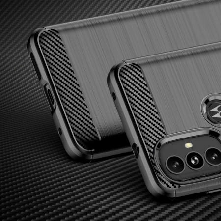 HURTEL ETUI POKROWIEC CARBON CASE ELASTYCZNE DO MOTOROLA MOTO G POWER 2022