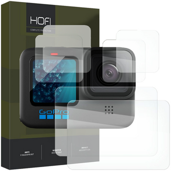 HOFI SZKŁO HARTOWANE PRO+ DO GOPRO HERO 9 10 11 12 ZESTAW OCHRONA EKRANÓW