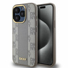 DKNY ETUI HARDCASE LEATHER CHECKERED MONO DO IPHONE 15 PRO MAX 6.7