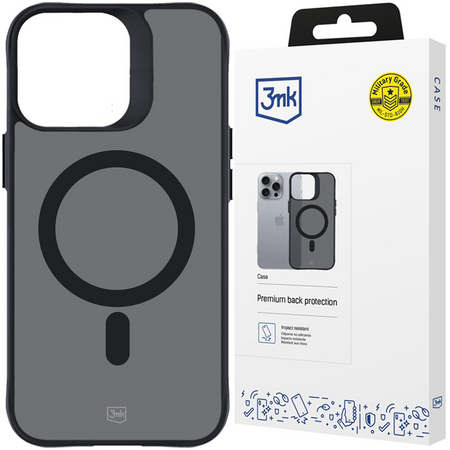 3MK SMOKE MAGCASE DO APPLE IPHONE 16 PRO MAX ETUI Z PEŁNĄ OCHRONĄ I