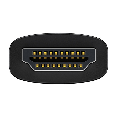 Baseus Lite Series przejściówka adapter HDMI do VGA + mini jack 3,5mm / zasilanie micro USB czarny (WKQX010101)