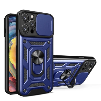 HURTEL ETUI HYBRID ARMOR CAMSHIELD DO IPHONE 16 PRO Z PODSTAWKĄ NA APARAT