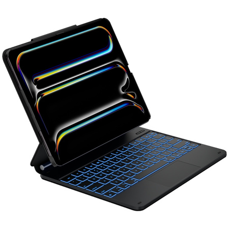 Etui Typecase Edge + z klawiaturą do iPad Air 13" 2024/2025 włókno węglowe