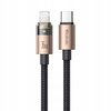 MCDODO KABEL USB-C SZYBKIE ŁADOWANIE DO IPHONE LIGHTNING 36W 1M LED ZŁOTY