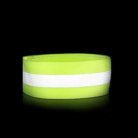 HURTEL OPASKA ODBLASKOWA NA RAMIĘ DO BIEGANIA ROWER RZEP 4CM BEZPIECZEŃSTWO