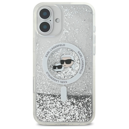 KARL LAGERFELD ETUI HARDCASE LIQUID GLITTER DO IPHONE 16 PLUS DO MAGSAFE