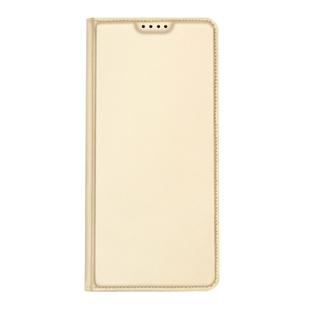 Dux Ducis Skin Pro etui do Xiaomi Redmi Note 12 5G / Poco X5 5G pokrowiec z klapką portfel na kartę podstawka złote