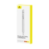 Rysik z aktywną końcówką Baseus Smooth Writing 2 do iPad + kabel USB-A - Lightning i wymienna końcówka - biały
