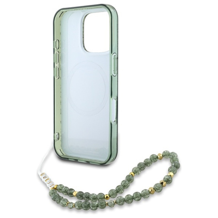 GUESS ETUI IML FLOWERS ALLOVER DO IPHONE 16 PRO MAX Z PEARL STRAP