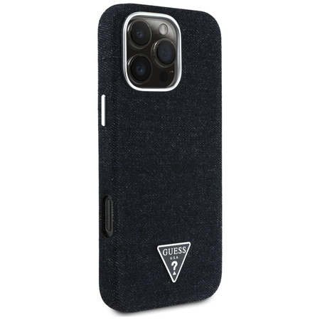 GUESS ETUI DENIM TRIANGLE LOGO DO IPHONE 16 PRO MAX DO MAGSAFE STYLOWA