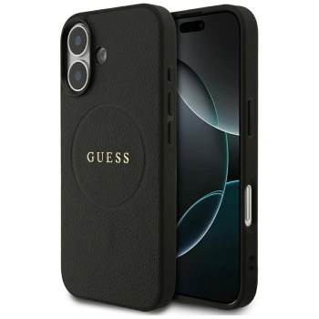 GUESS ETUI GRAINED RING MAGSAFE DO IPHONE 17 Z RINGIEM I MAGNETYCZNYM