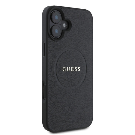 GUESS ETUI HARDCASE DO IPHONE 16 6.1 Z DO MAGSAFE PIERSCIEN ZŁOTY