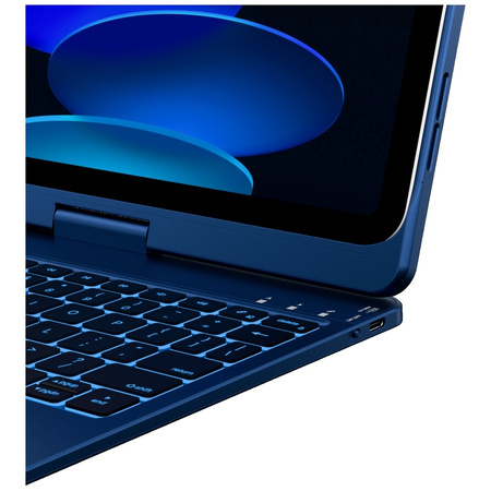 Etui Typecase Flexbook Touch z klawiaturą do iPad 11" (A16) 2025 / iPad 10.9" 2022 ciemno niebieski