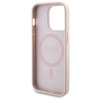 Zestaw Guess GUBPM5P14L4GEMGP iPhone14 Pro 6.1 hardcase + Powerbank 5000mAh MagSafe różowy/pink 4G Metal Logo