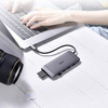 Choetech 9w1 wielofunkcyjny HUB USB Typ C - 3x USB 3.2 Gen 1 / czytnik kart SD i TF / HDMI 4K 30Hz / VGA Full HD 60Hz / USB Typ C / RJ45 szary (HUB-M15 gray)