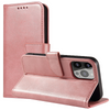 Etui z klapką i portfelem Magnet Case do iPhone 15 - różowe