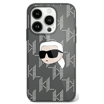 KARL LAGERFELD CASE DO IPHONE 16 6.1 Z KARL HEAD I ELEKTROPLATOWANĄ POWŁOKĄ