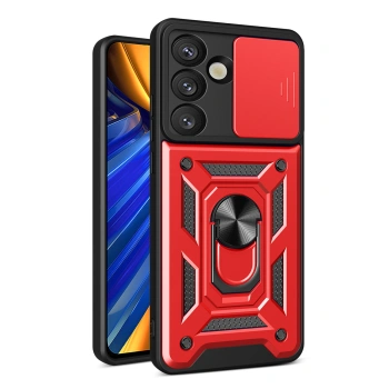 HURTEL ETUI PANCERNE HYBRID ARMOR DO SAMSUNG GALAXY S25 Z METALOWYM RINGIEM