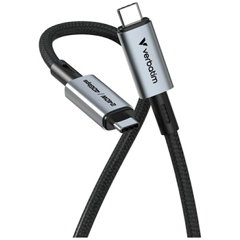VERBATIM KABEL USB-C DO USB-C 240W 40GB/S DO ŁADOWANIA I SYNC DO TELEFONÓW