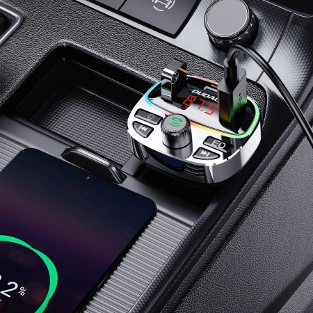 DUDAO TRANSMITER AUDIO R2PRO+ BLUETOOTH 5.3 DO SAMOCHODU Z ŁADOWANIEM PD25W