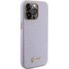 Etui Guess Glitter Glossy Script do iPhone 15 Pro Max - liliowe