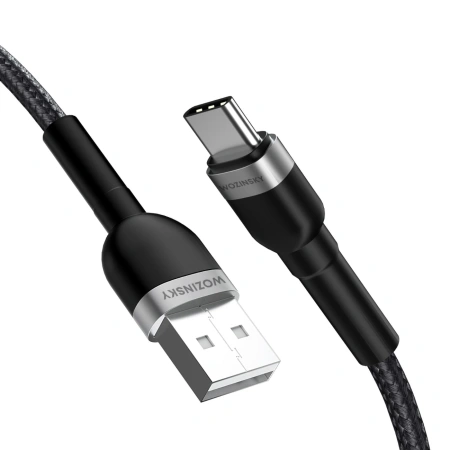 WOZINSKY KABEL USB-A DO USB-C 2.4A 2M DO TELEFONÓW APPLE SZYBKIE ŁADOWANIE