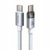 MCDODO KABEL USB-C SZYBKIE ŁADOWANIE USB TYP C 5A 100W 1M LED BIAŁY