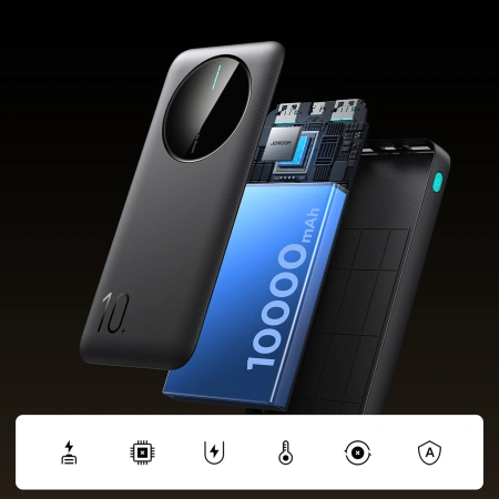 JOYROOM POWERBANK 10000MAH 2X USB-A 1X USB-C DO TELEFONÓW Z ŁADOWANIEM QC