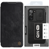 Nillkin Qin Leather Pro Case etui do Samsung Galaxy S22+ (S22 Plus) osłona na aparat kabura pokrowiec obudowa z klapką czarny