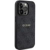 Etui Guess 4G Collection Leather Metal Logo MagSafe na iPhone 14 Pro - czarne