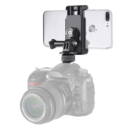 HURTEL UCHWYT NA TELEFON KAMERĘ SPORTOWĄ Z ADAPTEREM DO KAMERY GOPRO 6 7 8
