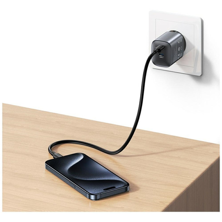 USAMS ŁADOWARKA SIECIOWA 45W GaN 2XUSB-C DO TELEFONÓW IPHONE XIAO
