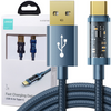 Joyroom kabel USB - USB Typ C do ładowania / transmisji danych 3A 1,2m niebieski (S-UC027A12)