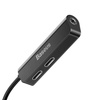 Baseus Audio Converter L52 adapter przejściówka z Lightning na 2x Lightning + mini jack 3.5mm czarny (CALL52-01)